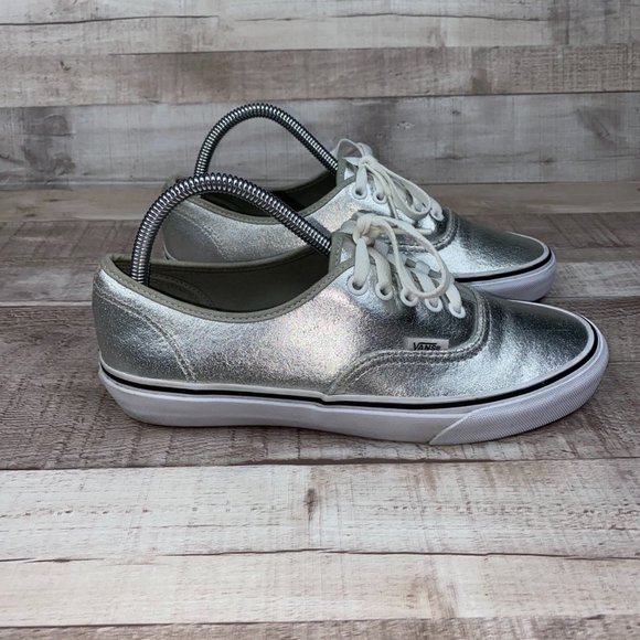 Vans Shoes - Vans Silver Off The Wall T375 Lace Up Shoes 8.5